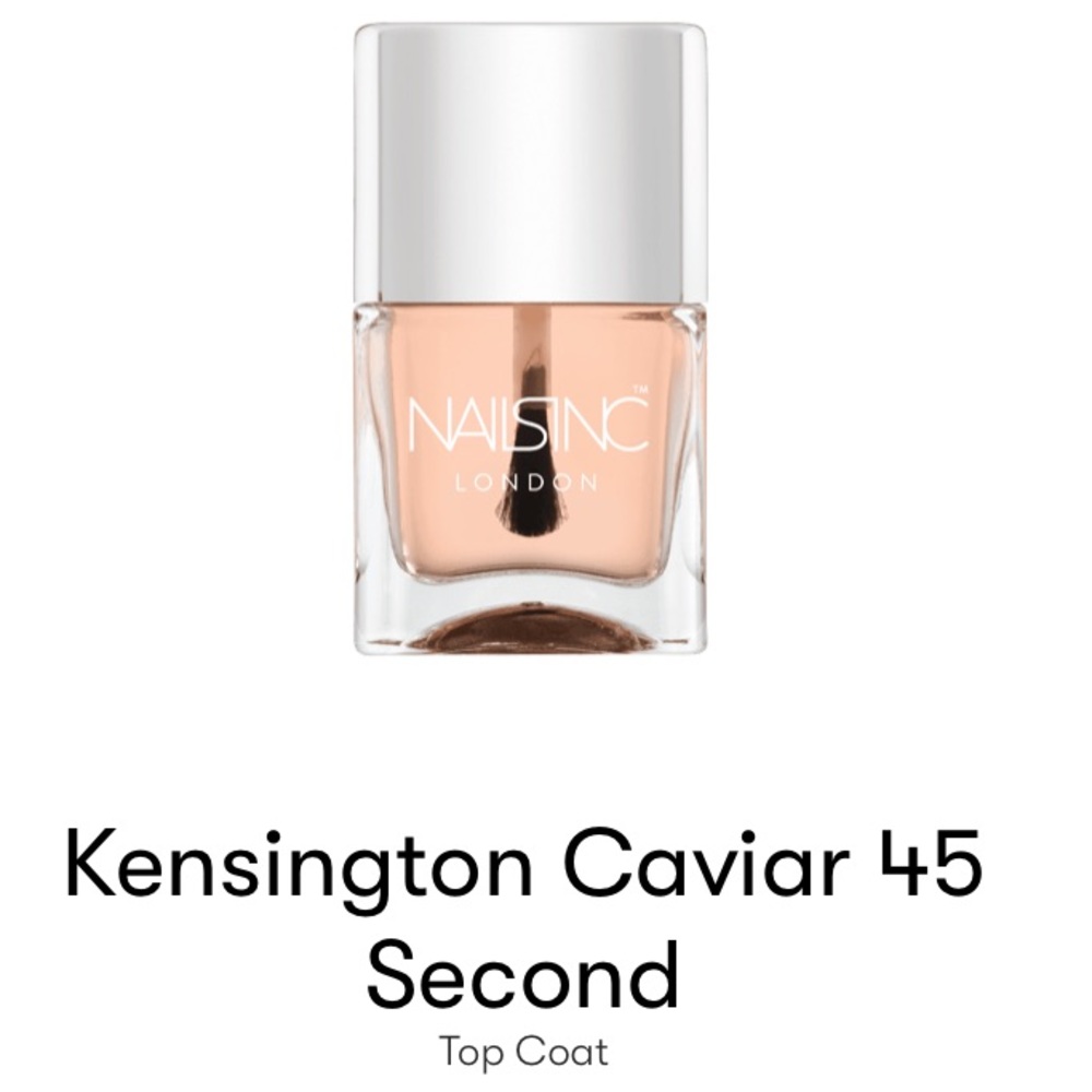NEW NAILS INC KENSINGTON CAVIAR TOPCOAT